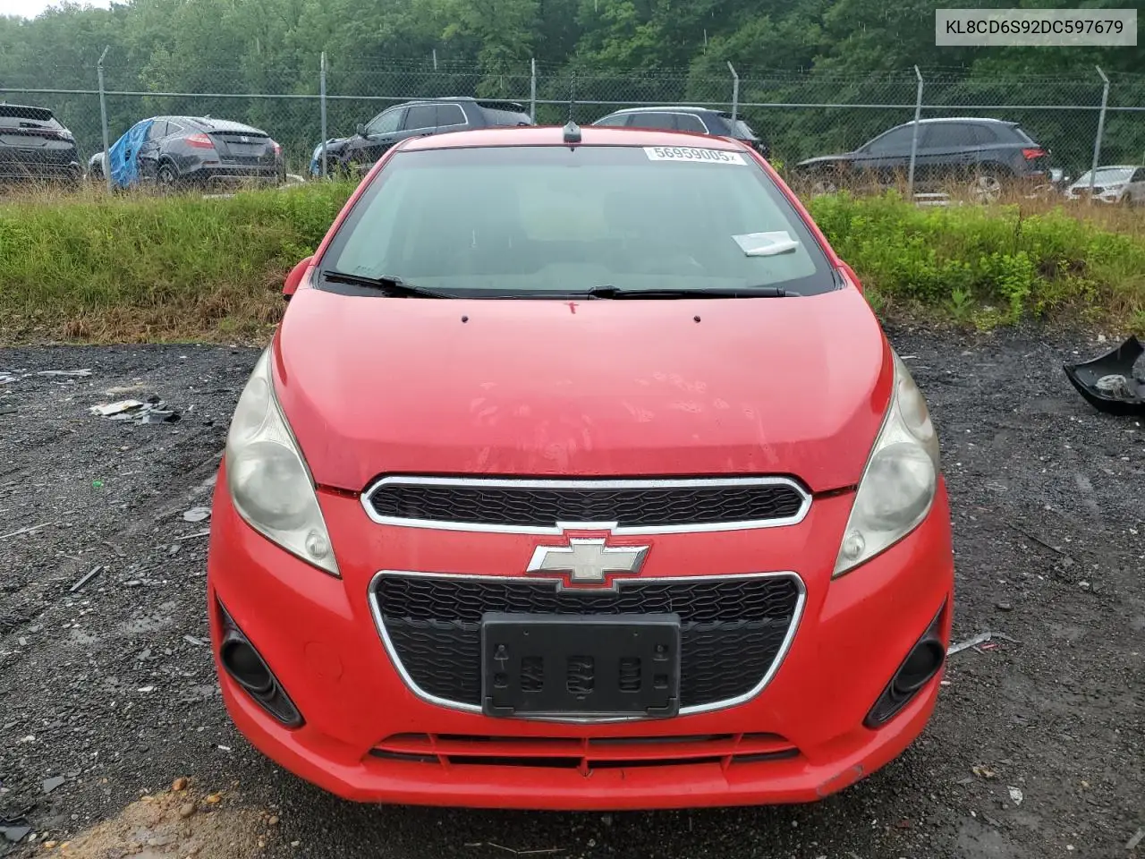 2013 Chevrolet Spark 1Lt VIN: KL8CD6S92DC597679 Lot: 56959005