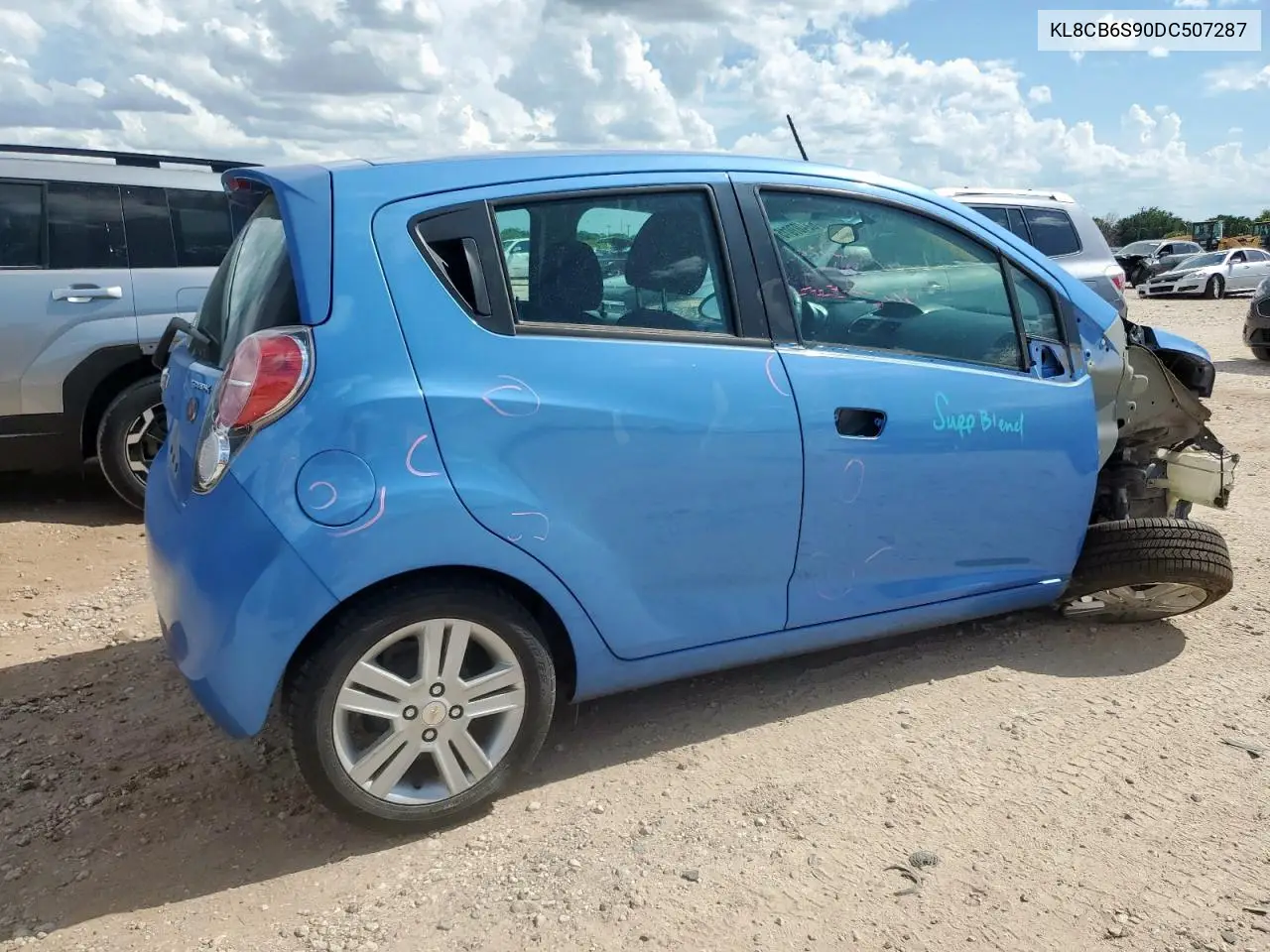 2013 Chevrolet Spark Ls VIN: KL8CB6S90DC507287 Lot: 62407015