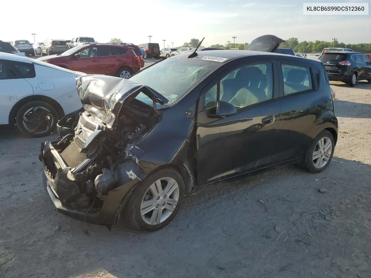 2013 Chevrolet Spark Ls VIN: KL8CB6S99DC512360 Lot: 62450915