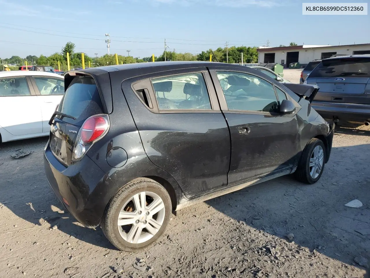 2013 Chevrolet Spark Ls VIN: KL8CB6S99DC512360 Lot: 62450915
