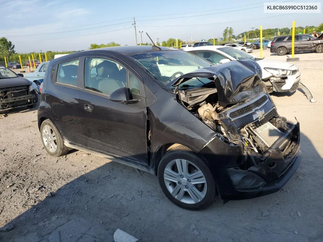 2013 Chevrolet Spark Ls VIN: KL8CB6S99DC512360 Lot: 62450915