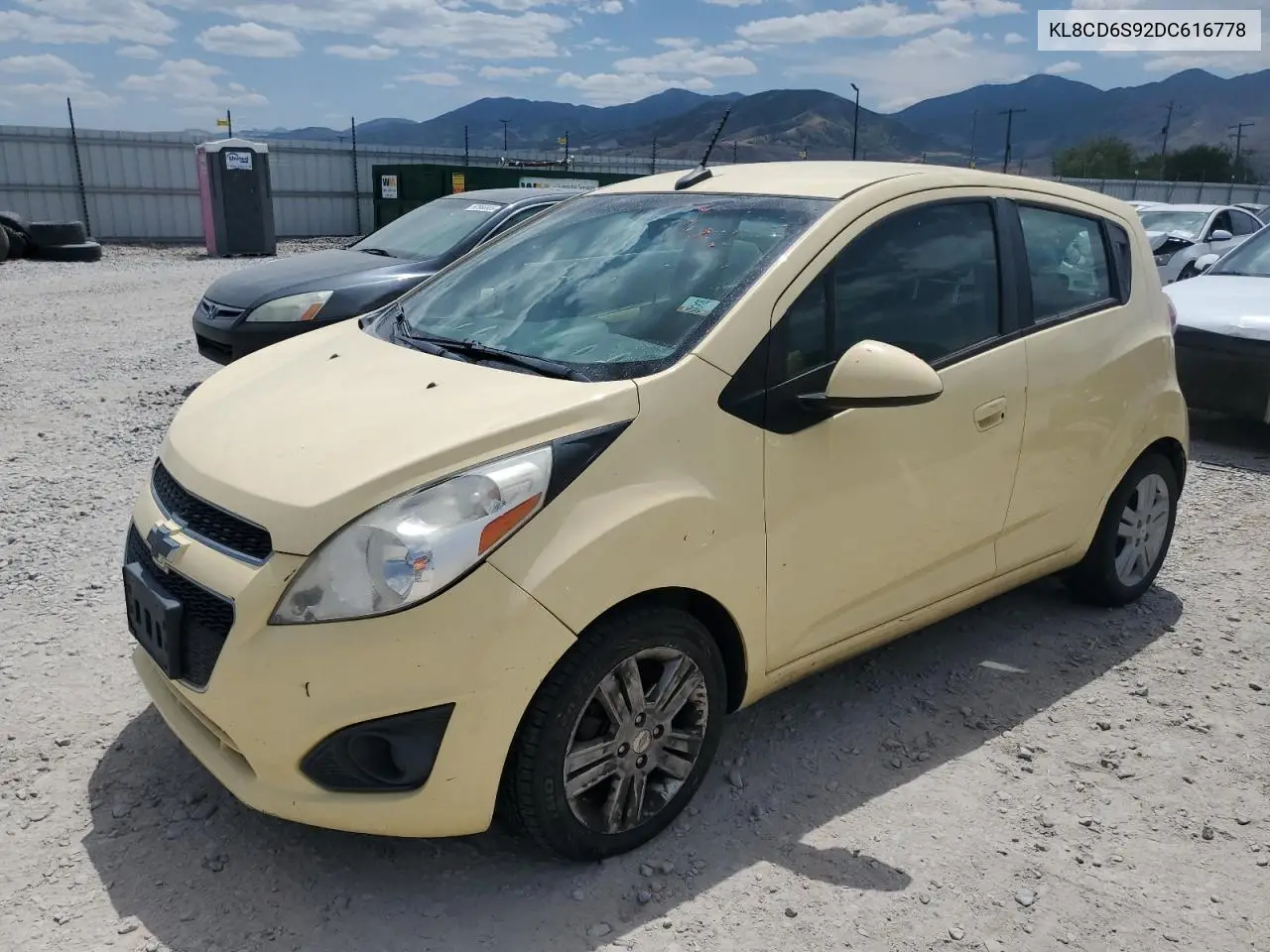 2013 Chevrolet Spark 1Lt VIN: KL8CD6S92DC616778 Lot: 62594675