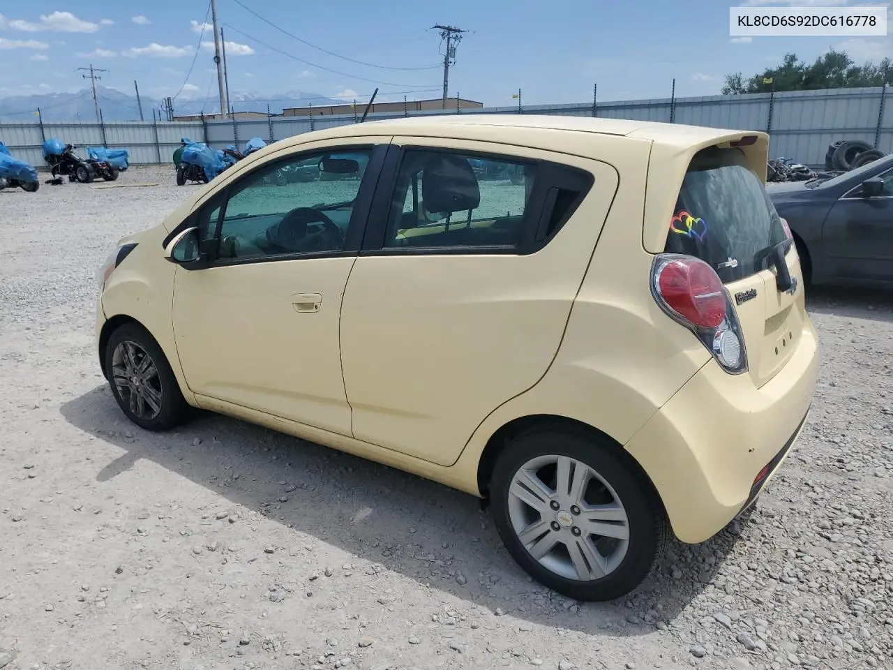 2013 Chevrolet Spark 1Lt VIN: KL8CD6S92DC616778 Lot: 62594675