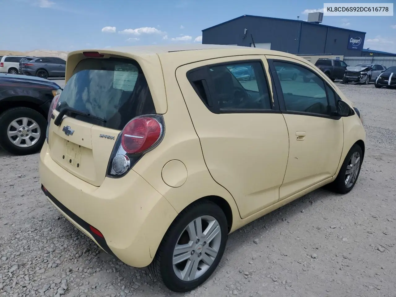 2013 Chevrolet Spark 1Lt VIN: KL8CD6S92DC616778 Lot: 62594675