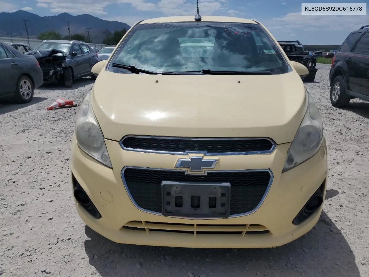 2013 Chevrolet Spark 1Lt VIN: KL8CD6S92DC616778 Lot: 62594675