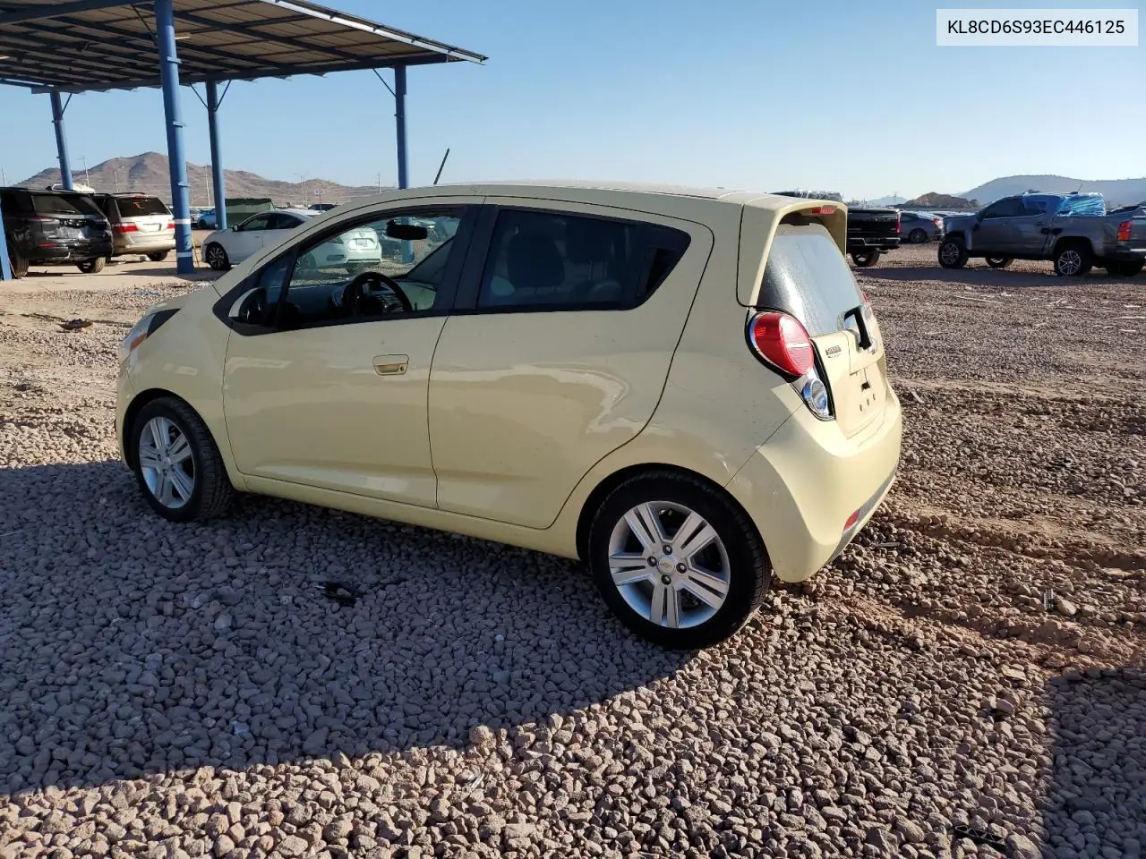 2014 Chevrolet Spark 1Lt VIN: KL8CD6S93EC446125 Lot: 42651045