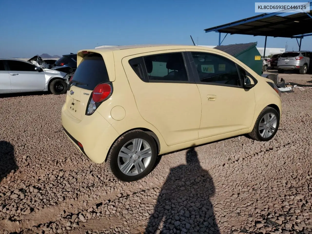2014 Chevrolet Spark 1Lt VIN: KL8CD6S93EC446125 Lot: 42651045