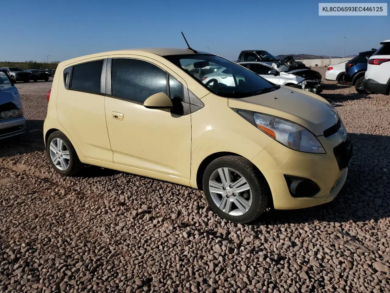 2014 Chevrolet Spark 1Lt VIN: KL8CD6S93EC446125 Lot: 42651045