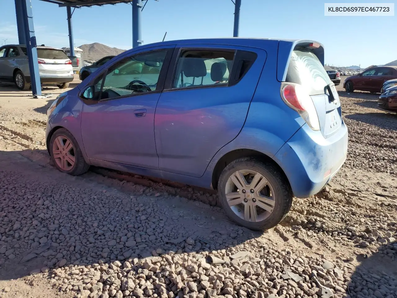 2014 Chevrolet Spark 1Lt VIN: KL8CD6S97EC467723 Lot: 46438195