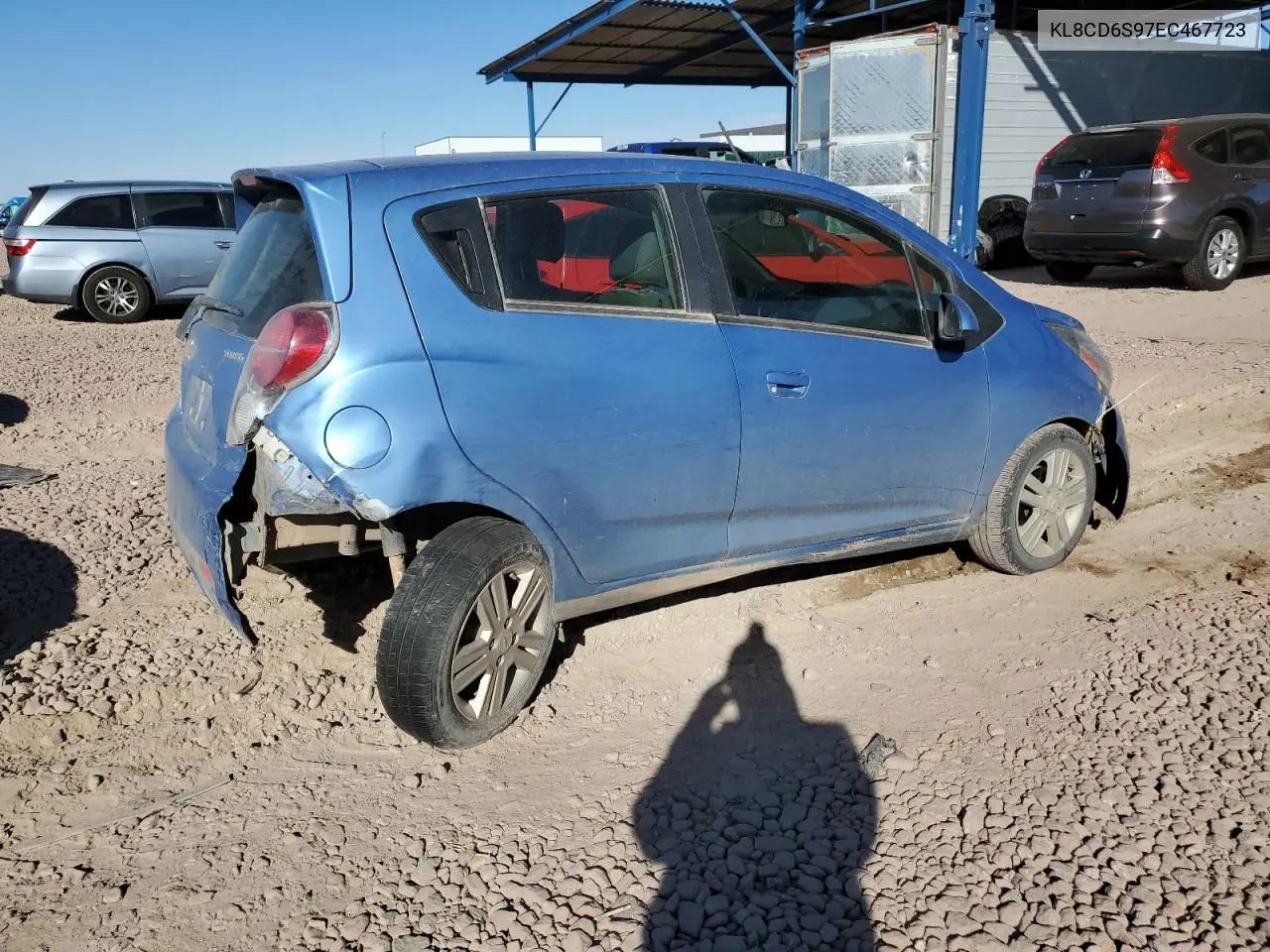 2014 Chevrolet Spark 1Lt VIN: KL8CD6S97EC467723 Lot: 46438195