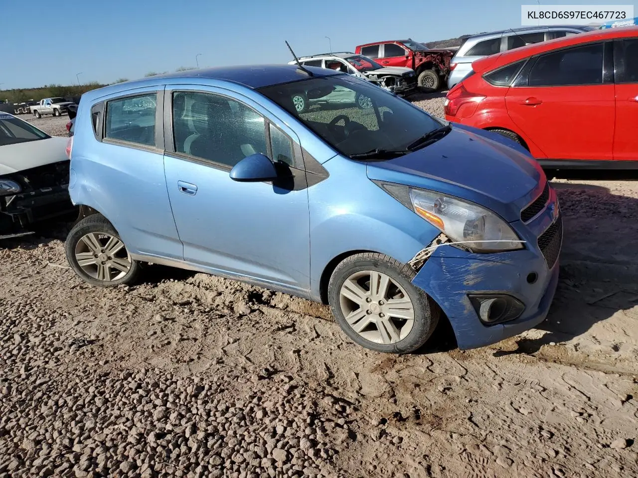 2014 Chevrolet Spark 1Lt VIN: KL8CD6S97EC467723 Lot: 46438195