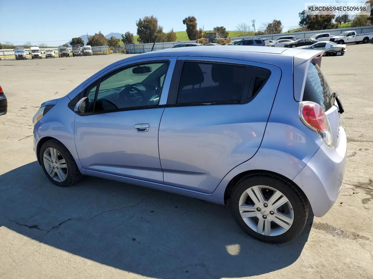2014 Chevrolet Spark 1Lt VIN: KL8CD6S94EC509698 Lot: 50200515