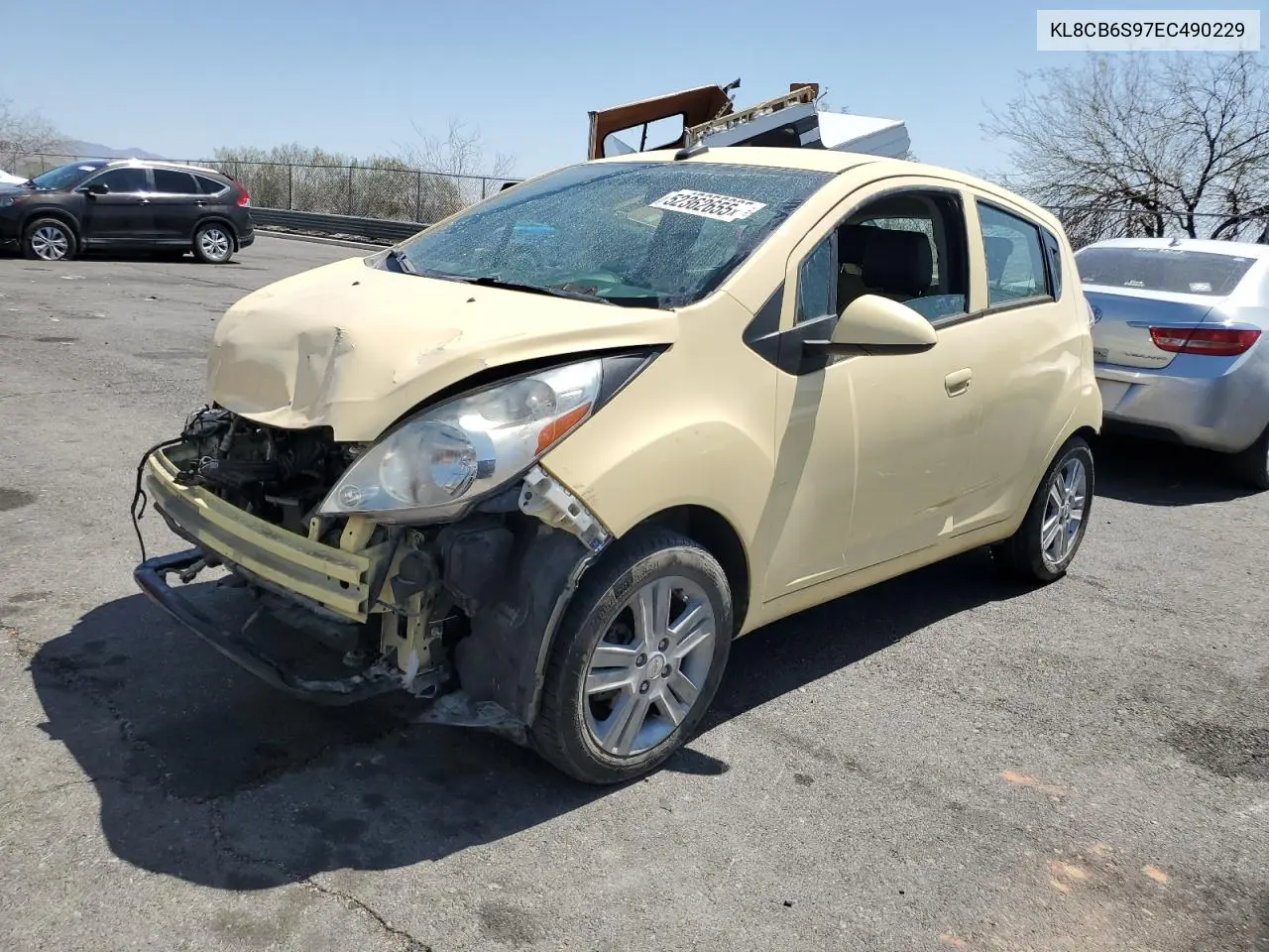 2014 Chevrolet Spark Ls VIN: KL8CB6S97EC490229 Lot: 52362655