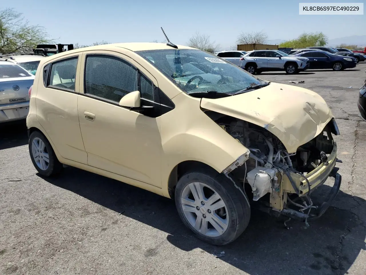 2014 Chevrolet Spark Ls VIN: KL8CB6S97EC490229 Lot: 52362655