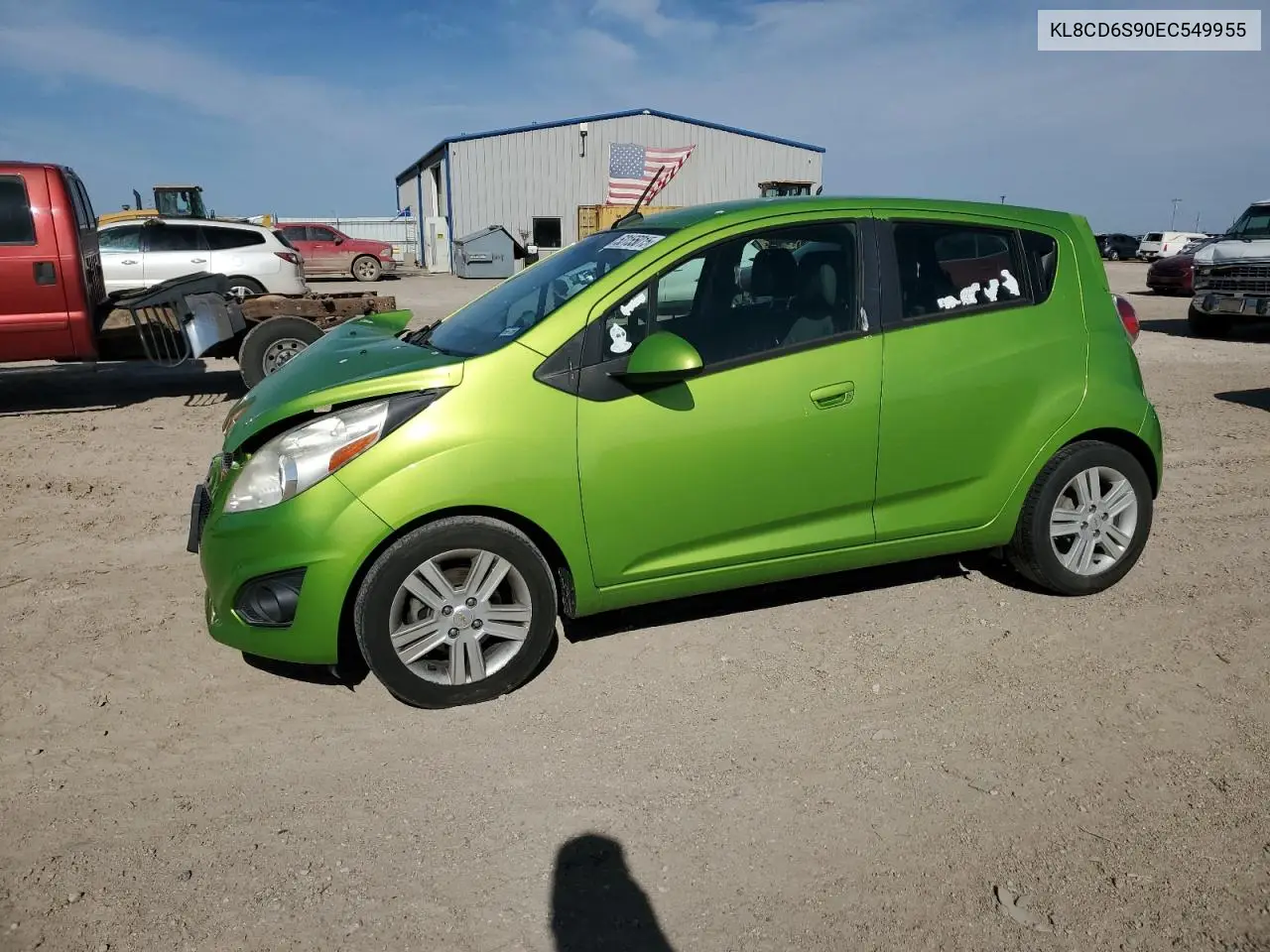 2014 Chevrolet Spark 1Lt VIN: KL8CD6S90EC549955 Lot: 53155015