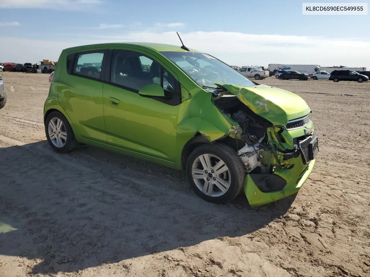 2014 Chevrolet Spark 1Lt VIN: KL8CD6S90EC549955 Lot: 53155015