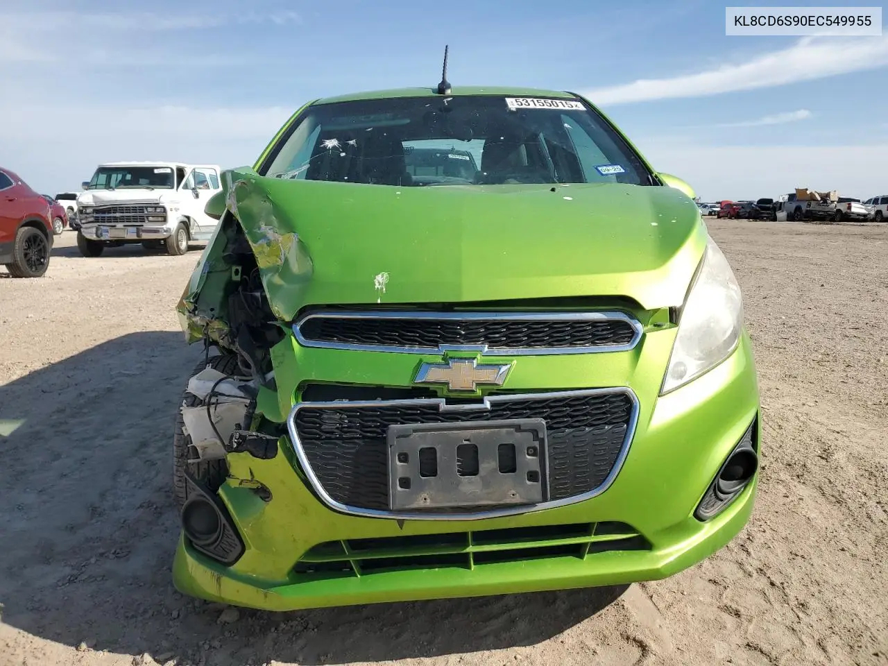 2014 Chevrolet Spark 1Lt VIN: KL8CD6S90EC549955 Lot: 53155015