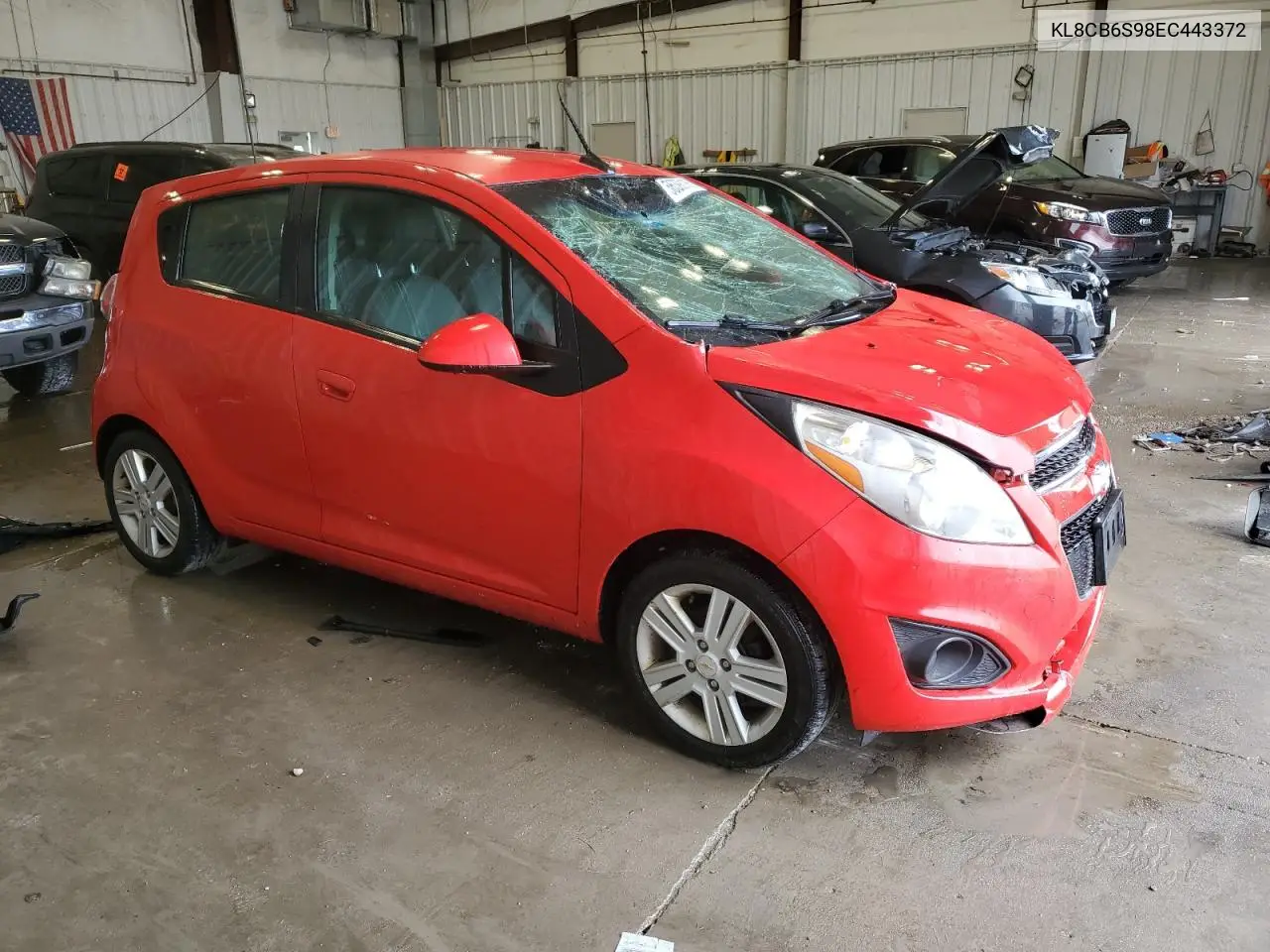 2014 Chevrolet Spark Ls VIN: KL8CB6S98EC443372 Lot: 56392185
