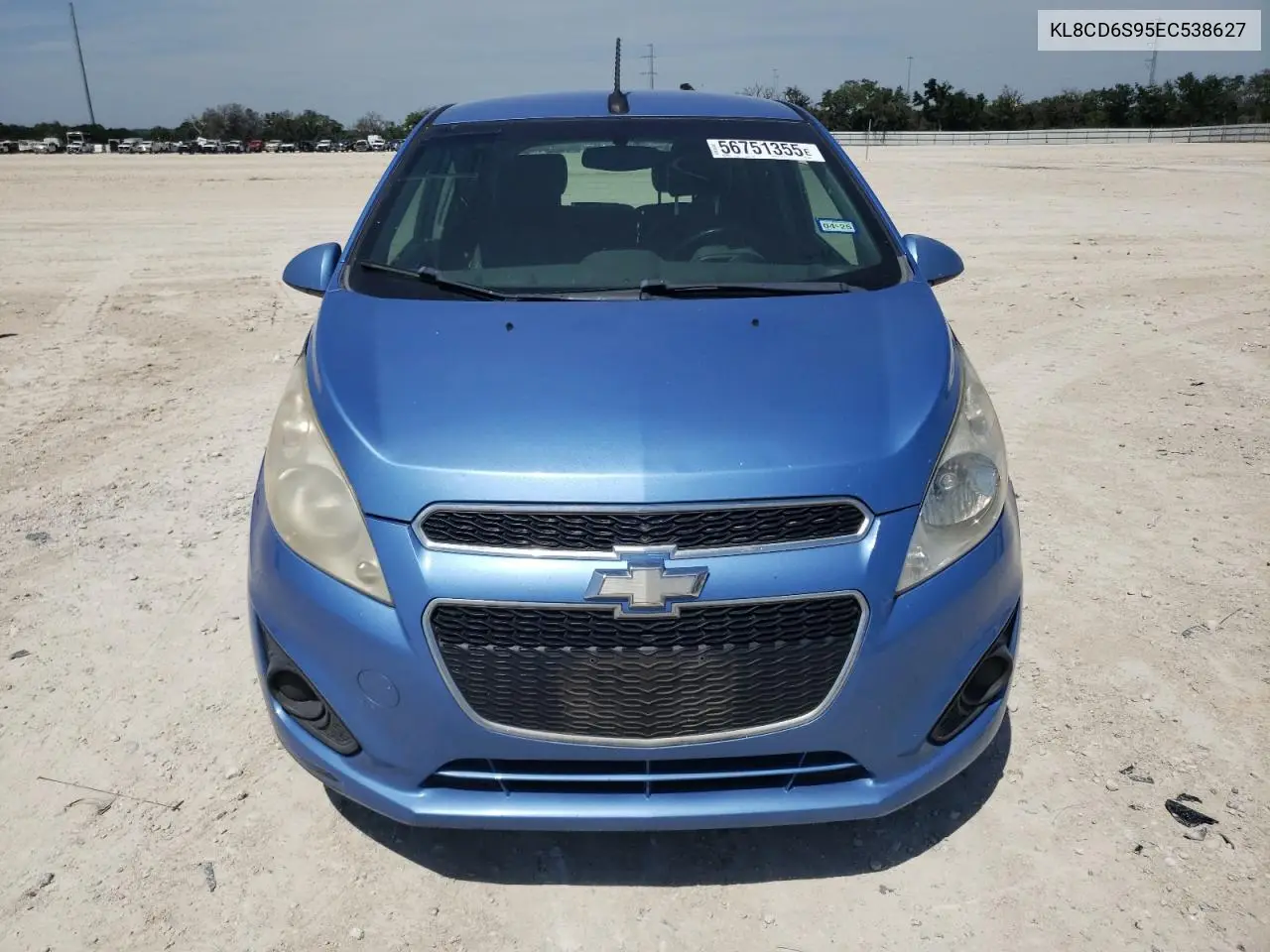2014 Chevrolet Spark 1Lt VIN: KL8CD6S95EC538627 Lot: 56751355