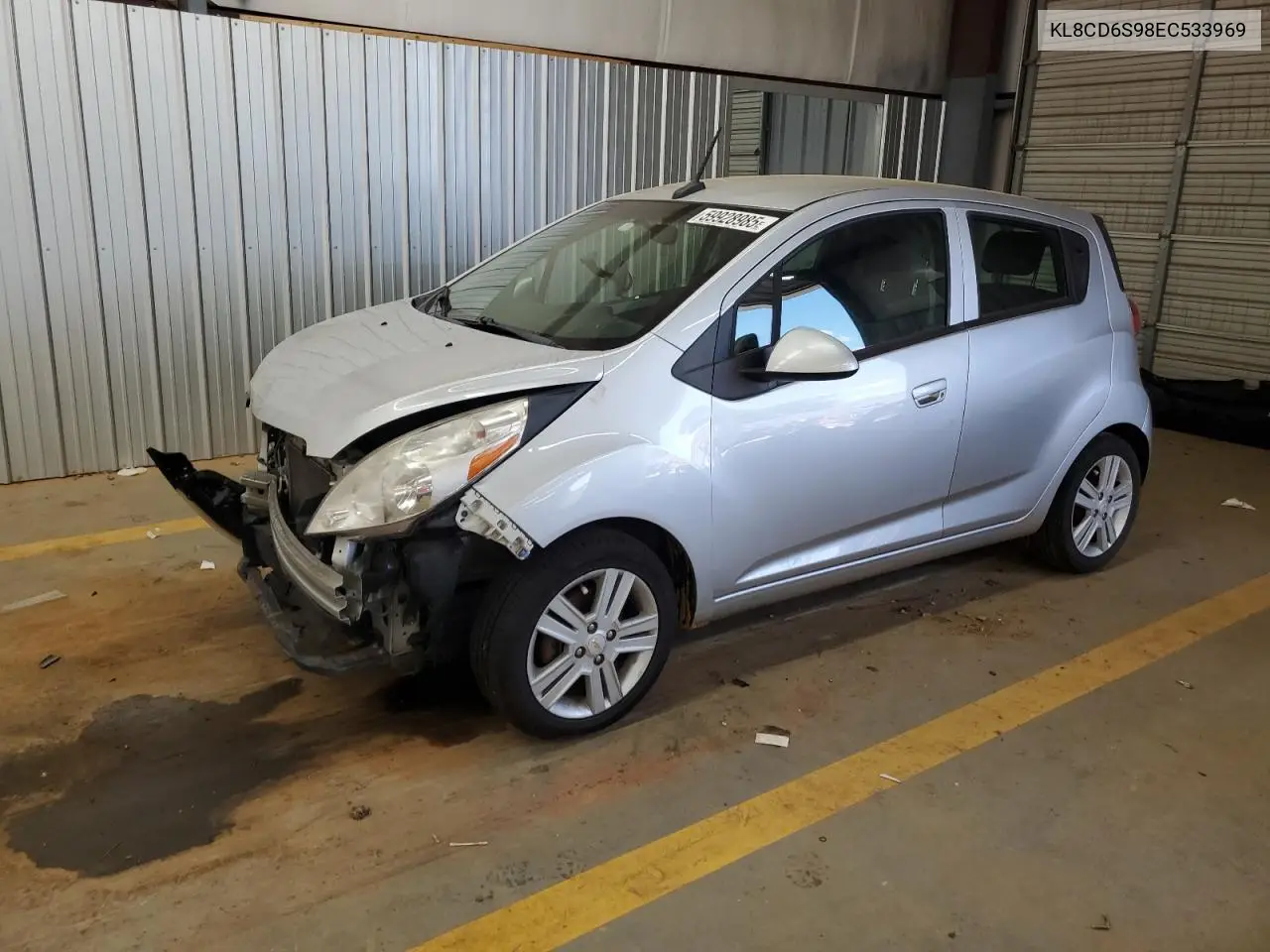 2014 Chevrolet Spark 1Lt VIN: KL8CD6S98EC533969 Lot: 59928985