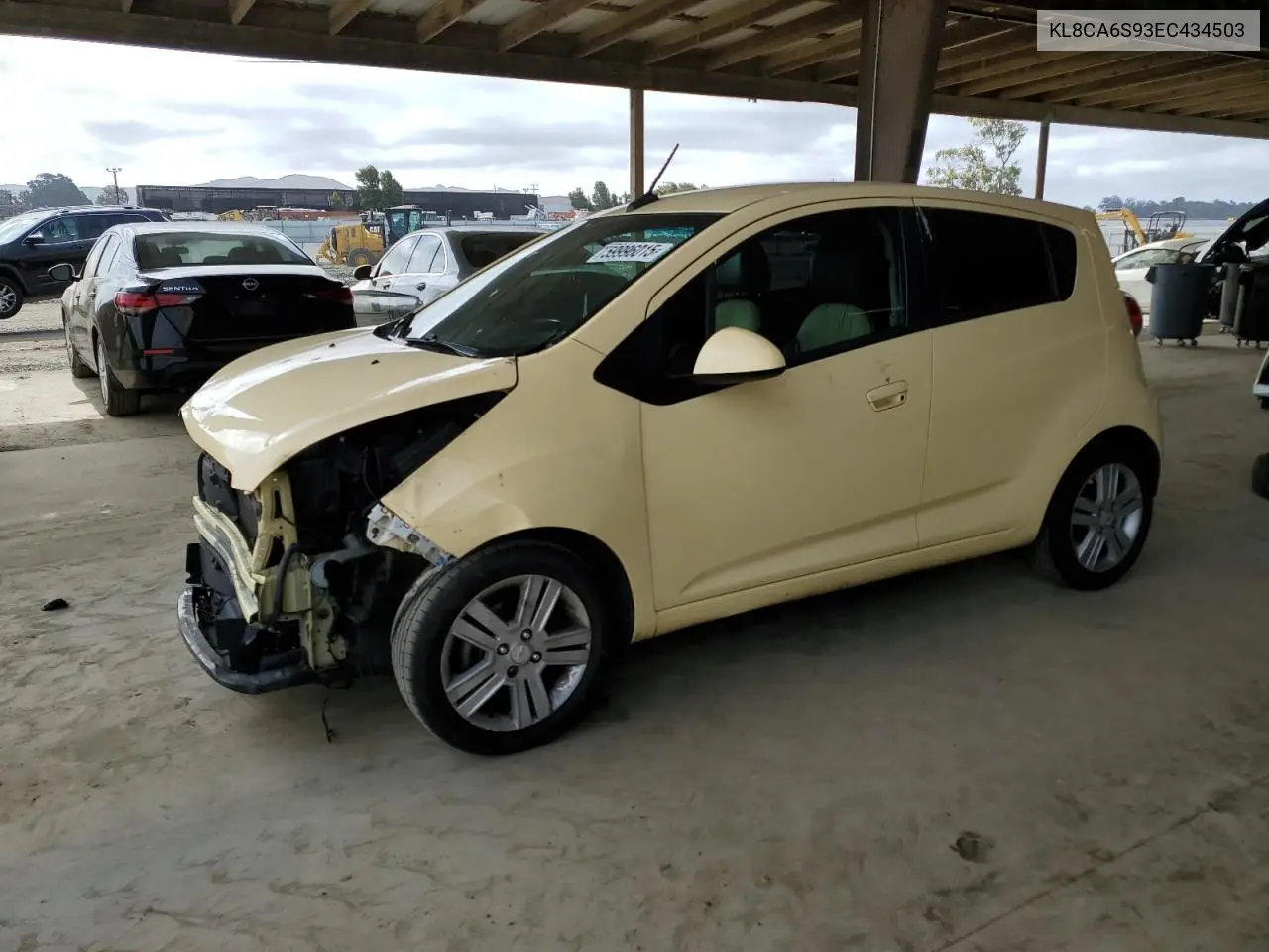 2014 Chevrolet Spark Ls VIN: KL8CA6S93EC434503 Lot: 59996015