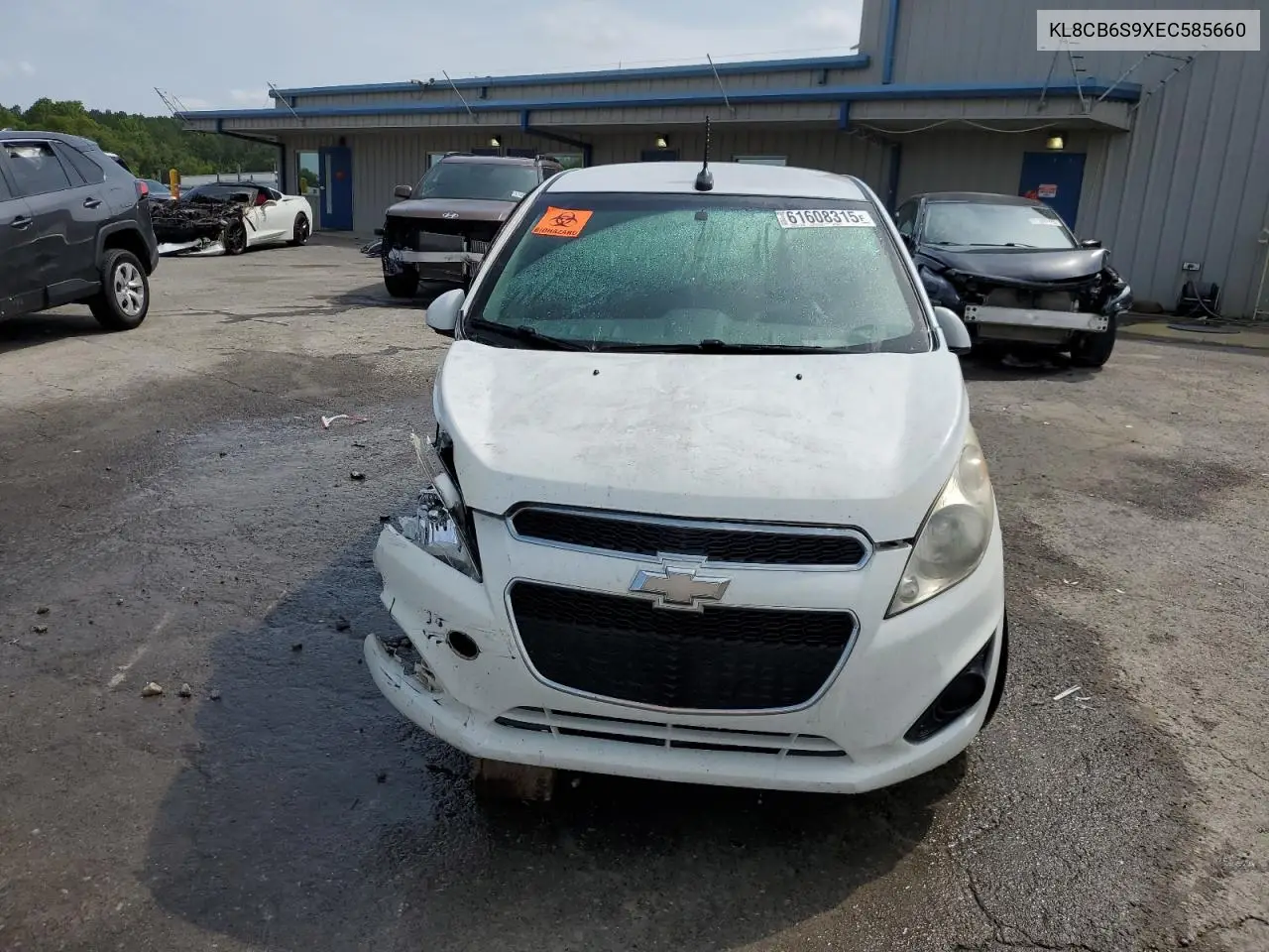 2014 Chevrolet Spark Ls VIN: KL8CB6S9XEC585660 Lot: 61608315