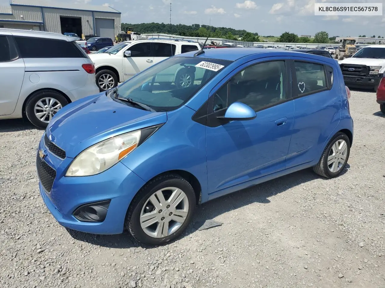 2014 Chevrolet Spark Ls VIN: KL8CB6S91EC567578 Lot: 62302995