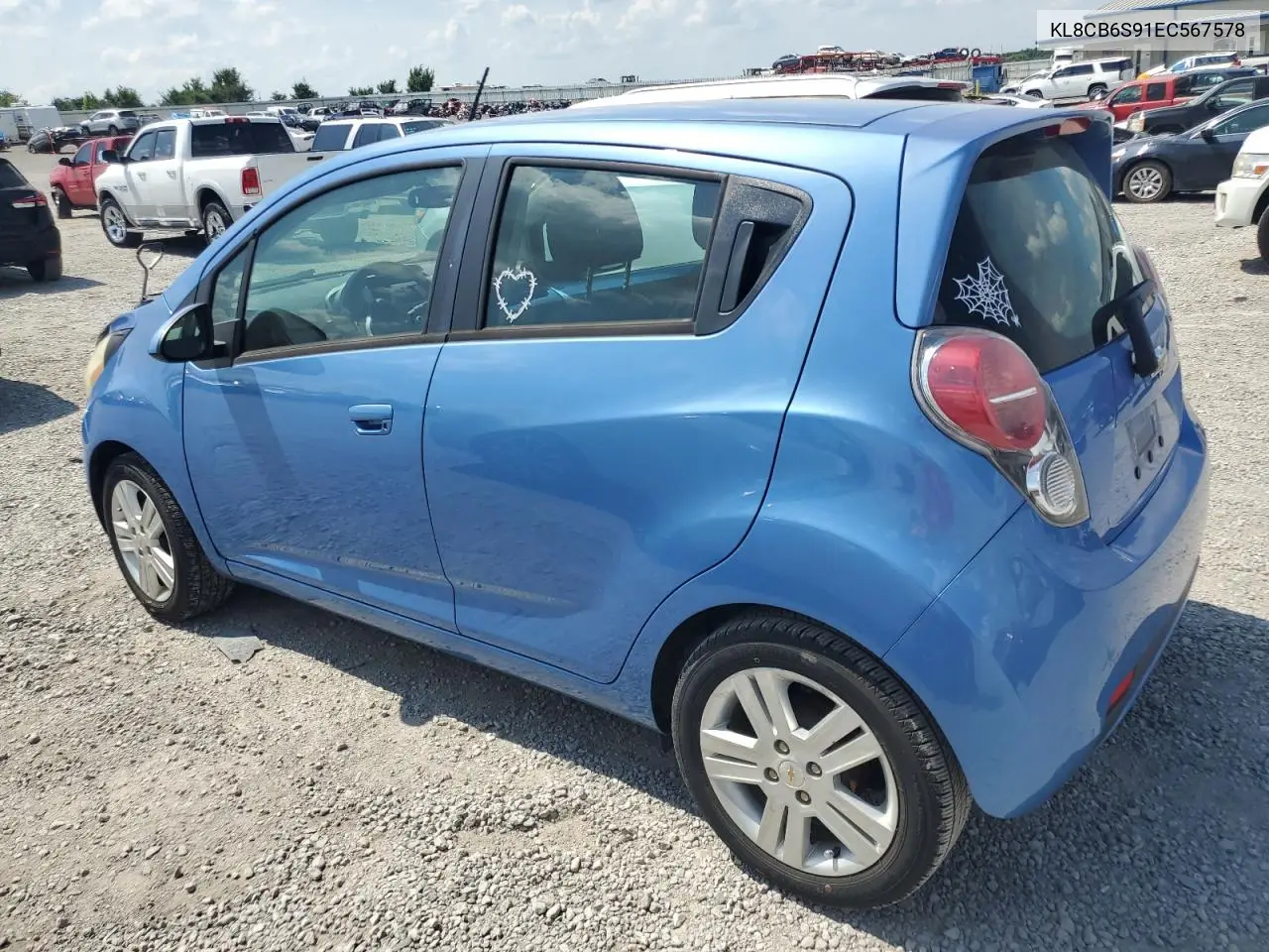 2014 Chevrolet Spark Ls VIN: KL8CB6S91EC567578 Lot: 62302995