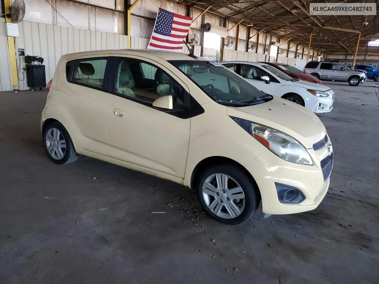 2014 Chevrolet Spark Ls VIN: KL8CA6S9XEC482743 Lot: 62603495