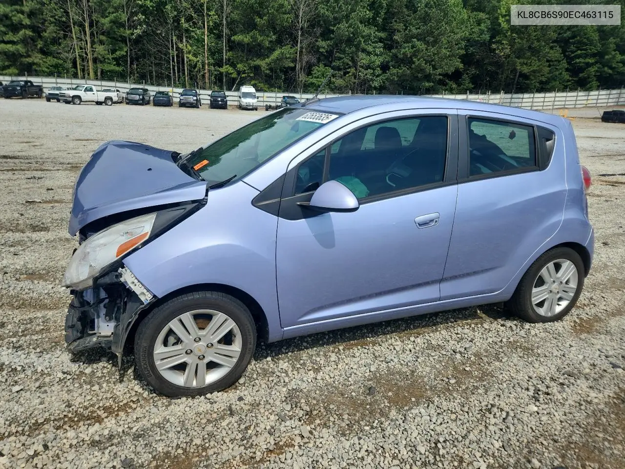 2014 Chevrolet Spark Ls VIN: KL8CB6S90EC463115 Lot: 62653635