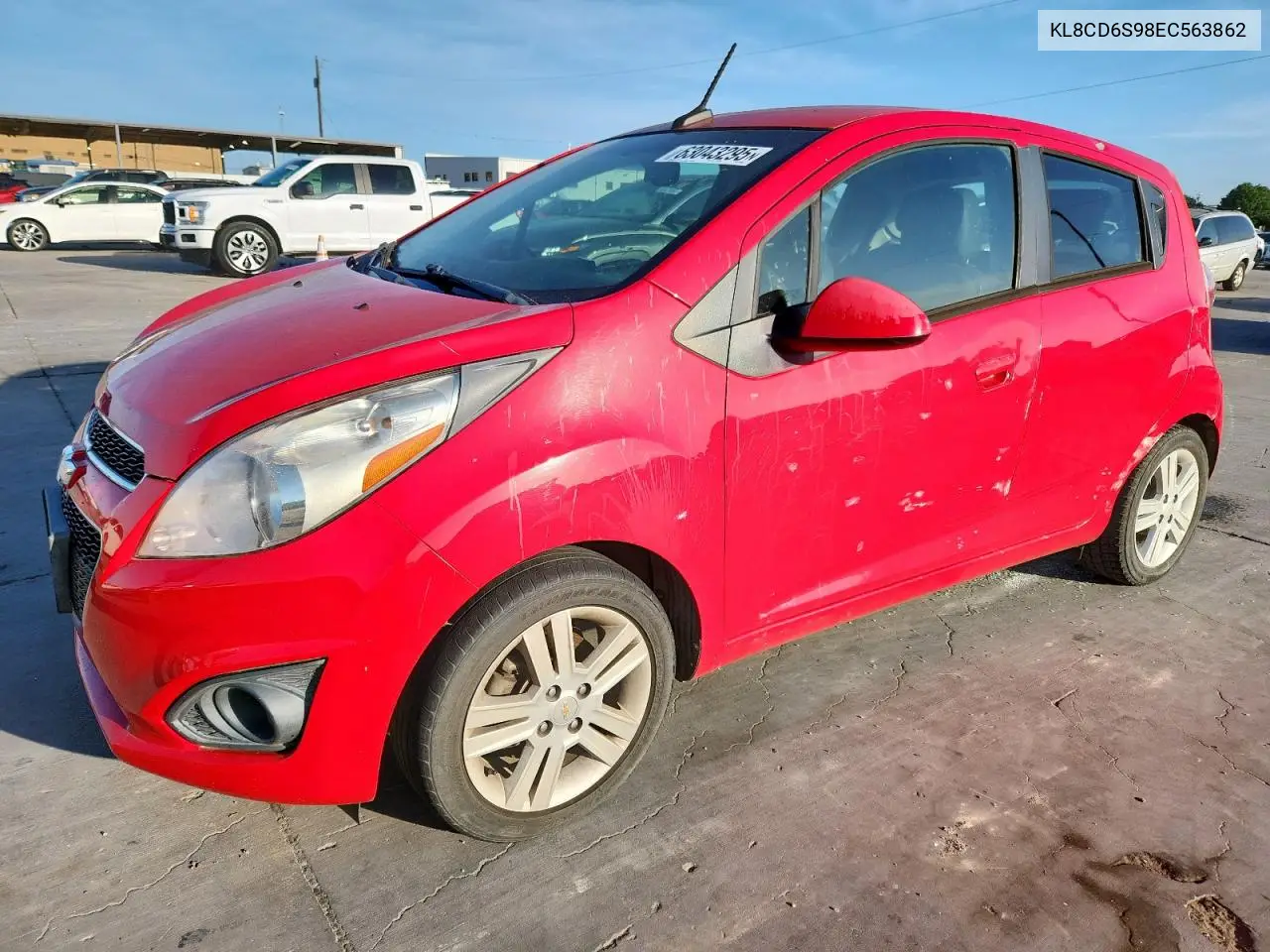 2014 Chevrolet Spark 1Lt VIN: KL8CD6S98EC563862 Lot: 63043295