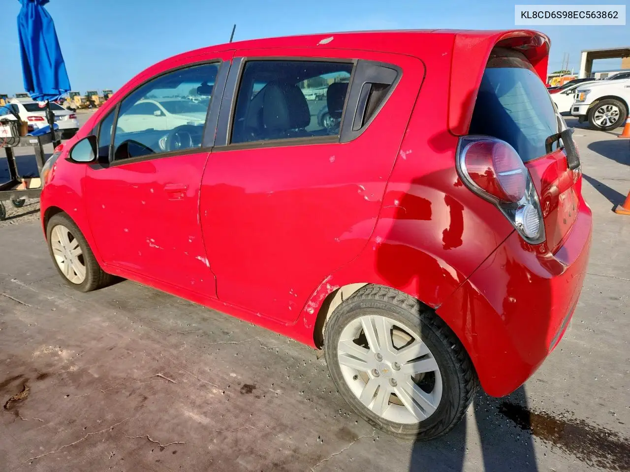 2014 Chevrolet Spark 1Lt VIN: KL8CD6S98EC563862 Lot: 63043295