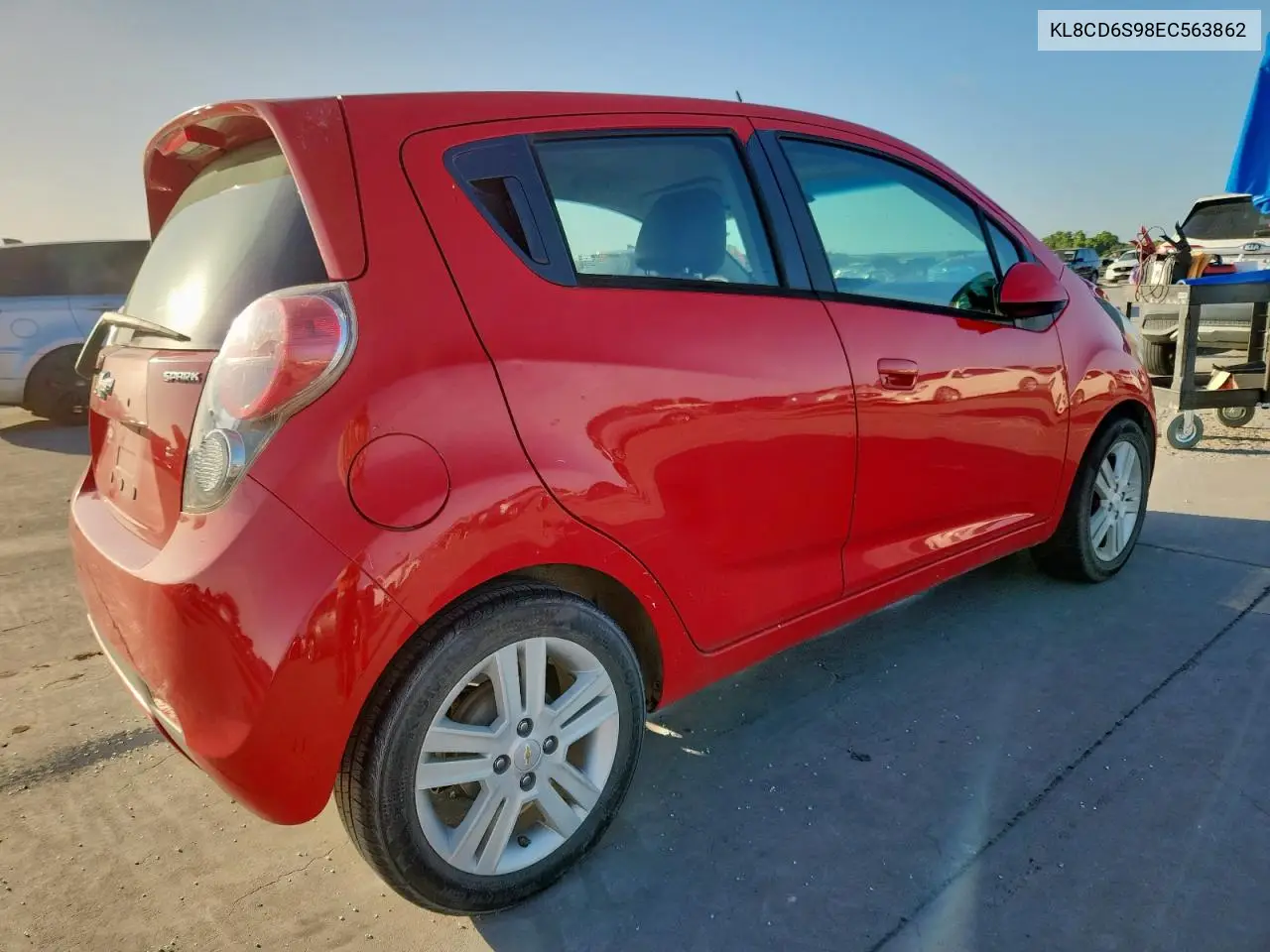 2014 Chevrolet Spark 1Lt VIN: KL8CD6S98EC563862 Lot: 63043295