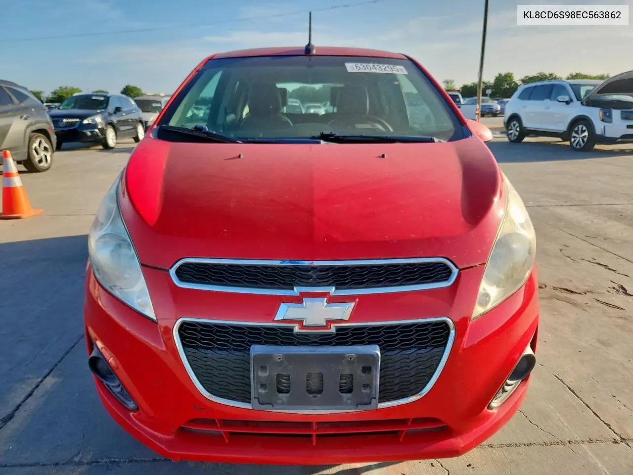 2014 Chevrolet Spark 1Lt VIN: KL8CD6S98EC563862 Lot: 63043295