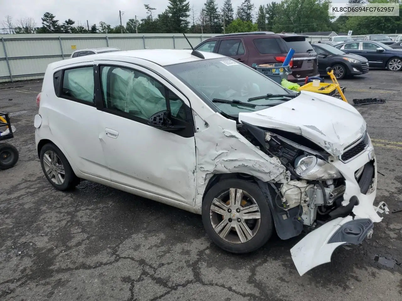 2015 Chevrolet Spark 1Lt VIN: KL8CD6S94FC762957 Lot: 62835435