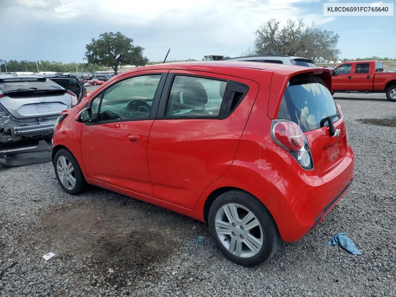 2015 Chevrolet Spark 1Lt VIN: KL8CD6S91FC765640 Lot: 62856255
