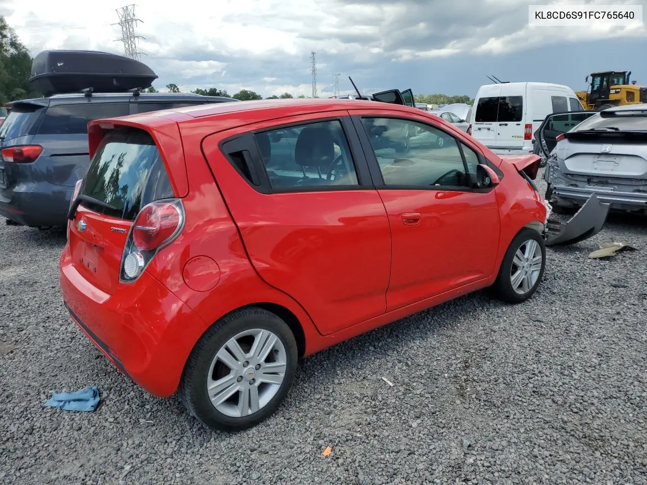 2015 Chevrolet Spark 1Lt VIN: KL8CD6S91FC765640 Lot: 62856255
