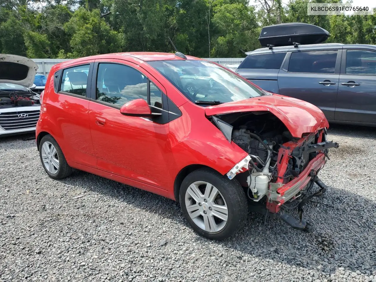 2015 Chevrolet Spark 1Lt VIN: KL8CD6S91FC765640 Lot: 62856255