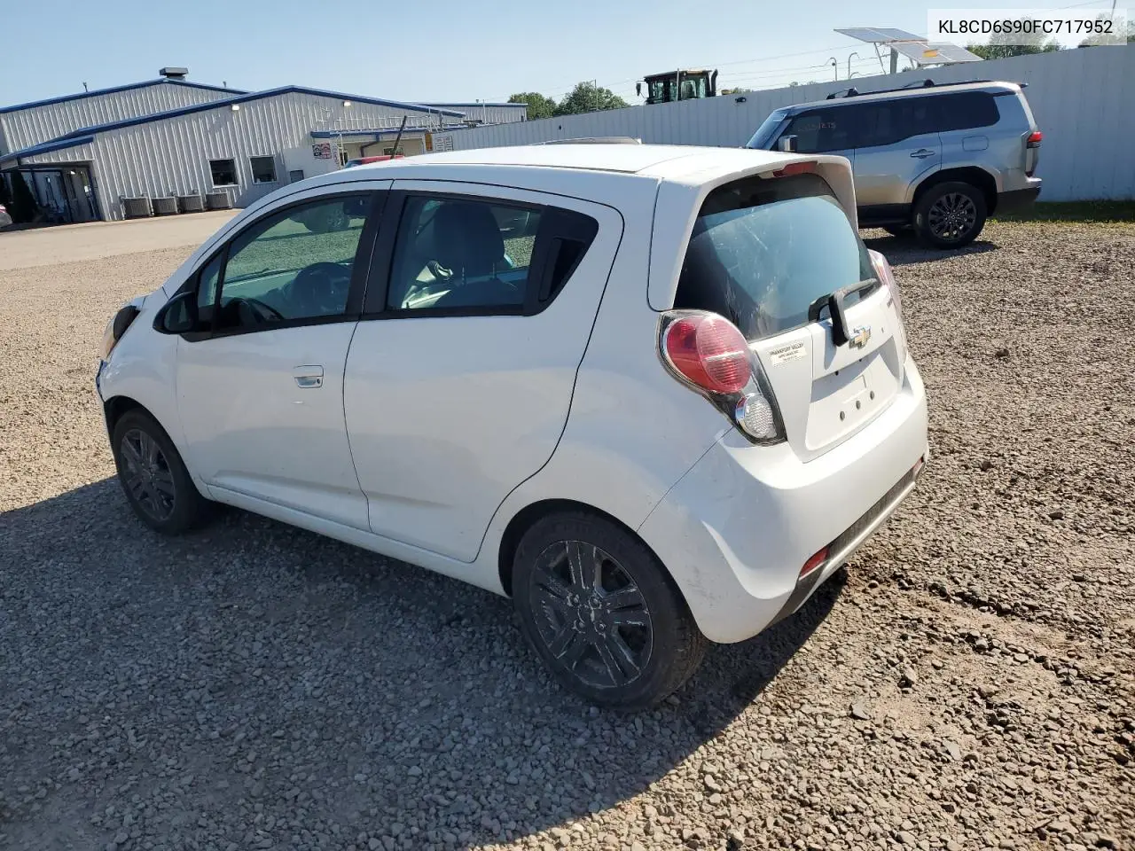2015 Chevrolet Spark 1Lt VIN: KL8CD6S90FC717952 Lot: 62895415