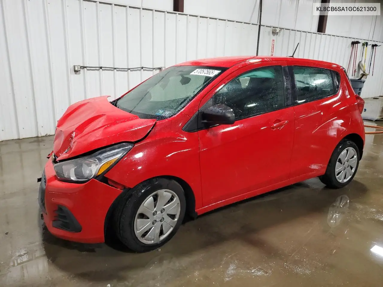 2016 Chevrolet Spark Ls VIN: KL8CB6SA1GC621300 Lot: 57057565