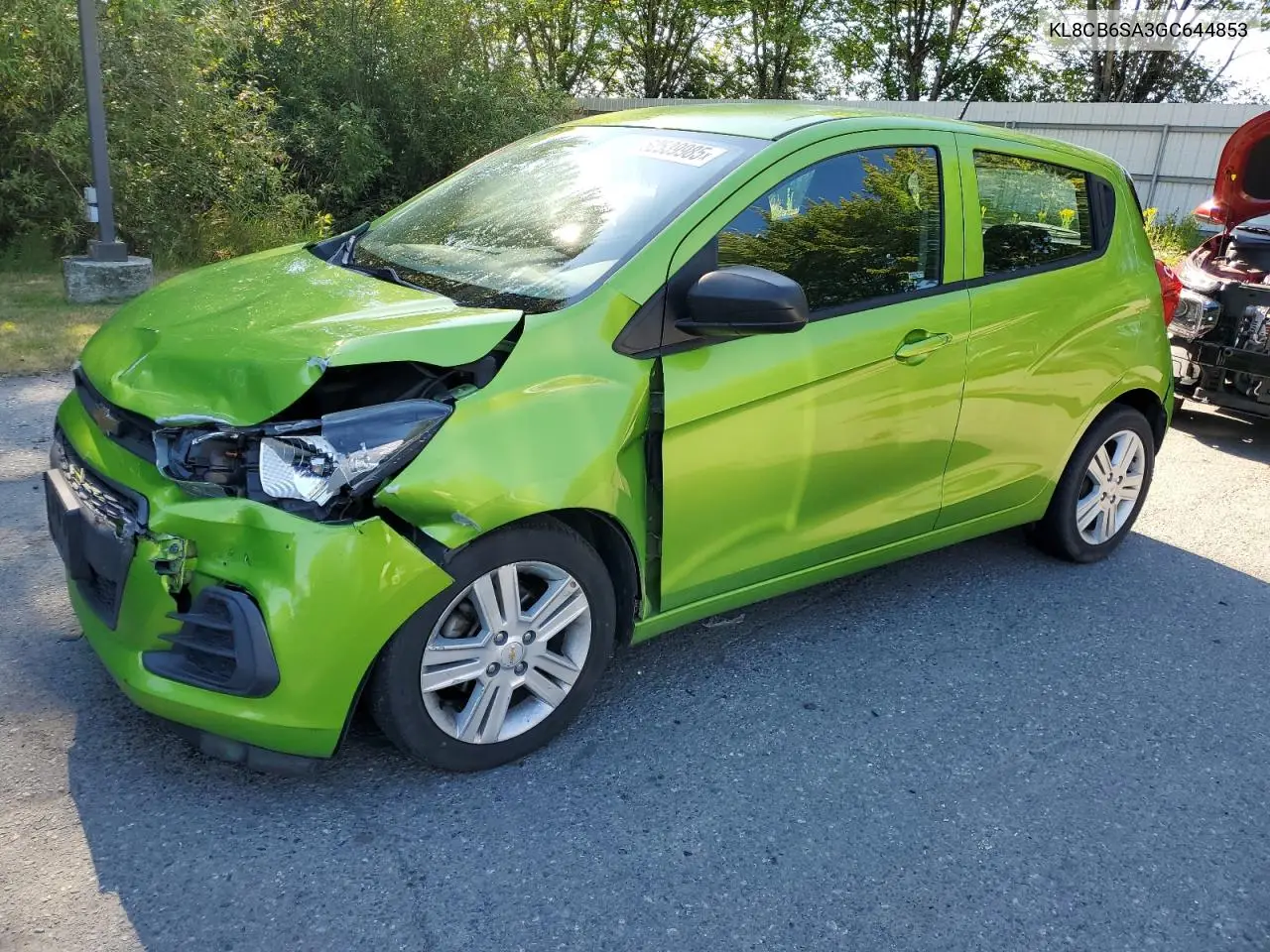 2016 Chevrolet Spark Ls VIN: KL8CB6SA3GC644853 Lot: 62539985