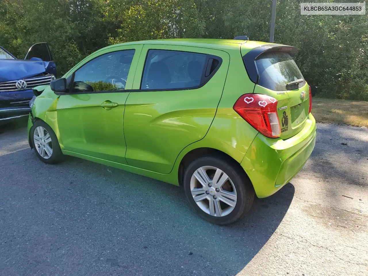 2016 Chevrolet Spark Ls VIN: KL8CB6SA3GC644853 Lot: 62539985