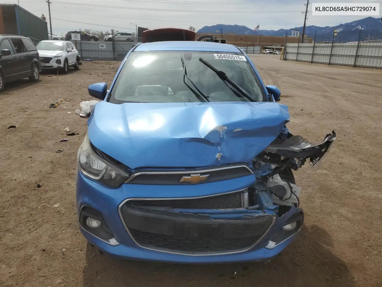 2017 Chevrolet Spark 1Lt VIN: KL8CD6SA5HC729074 Lot: 50455515