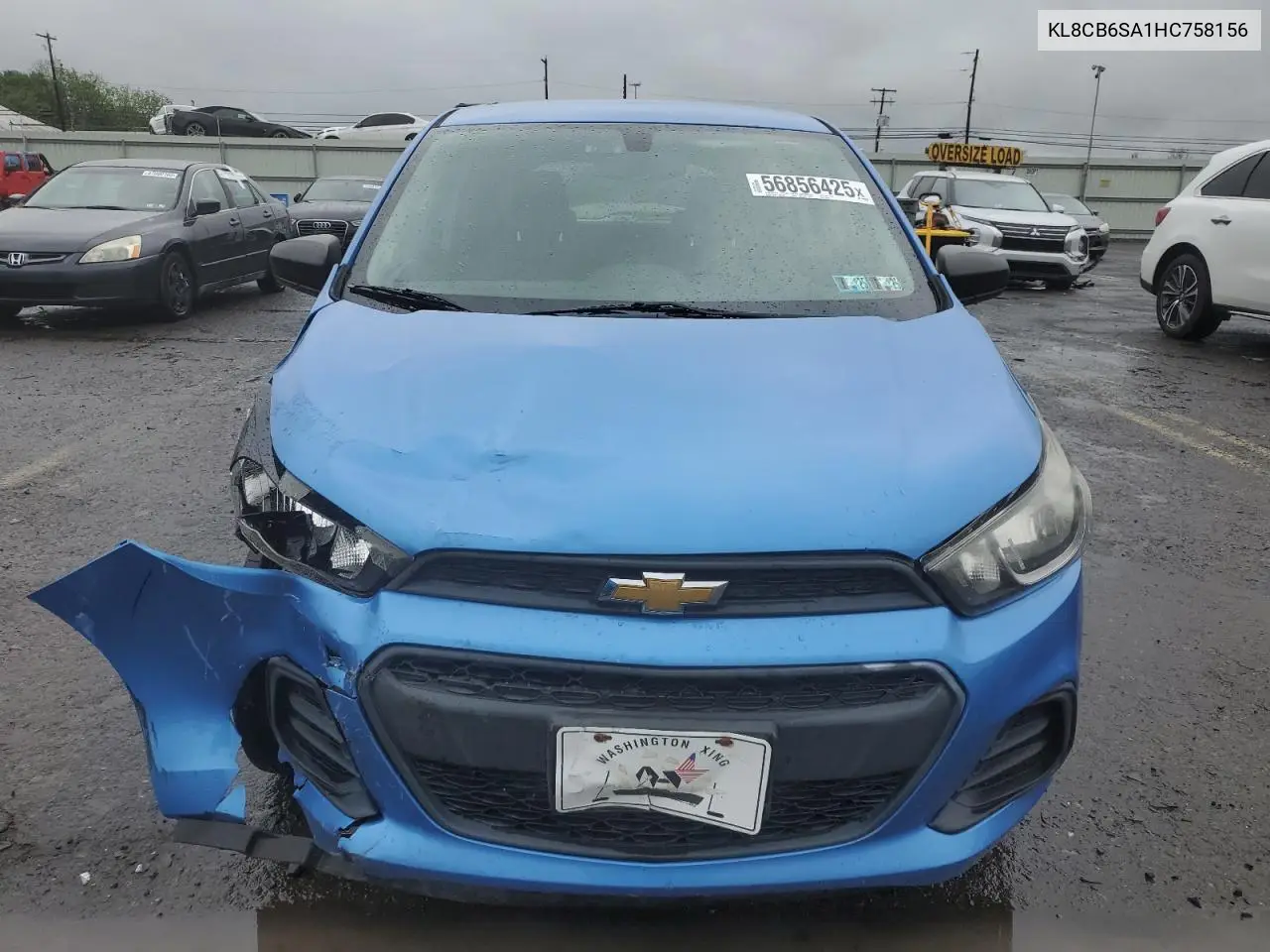 2017 Chevrolet Spark Ls VIN: KL8CB6SA1HC758156 Lot: 56856425