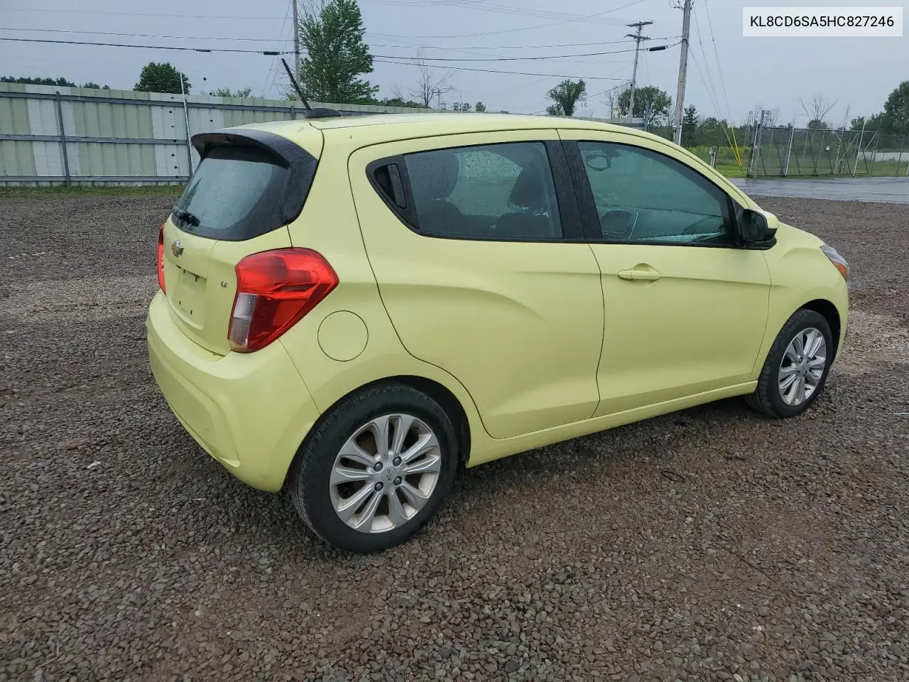 2017 Chevrolet Spark 1Lt VIN: KL8CD6SA5HC827246 Lot: 61616045