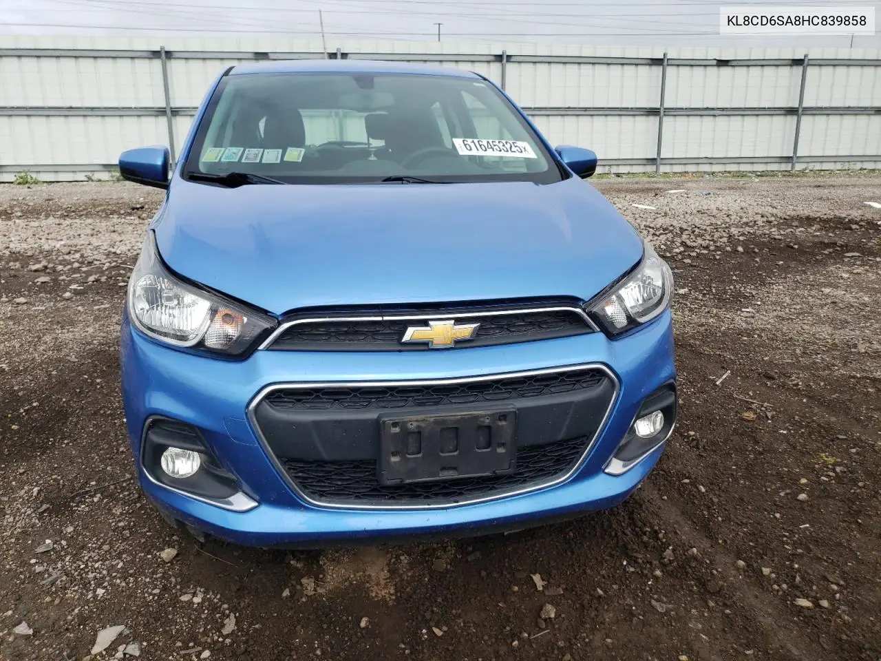 2017 Chevrolet Spark 1Lt VIN: KL8CD6SA8HC839858 Lot: 61645325