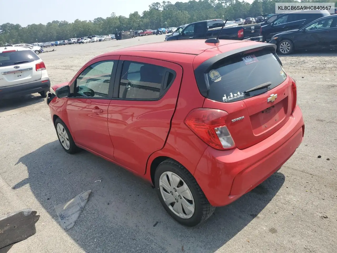 2017 Chevrolet Spark Ls VIN: KL8CB6SA9HC840667 Lot: 62147025