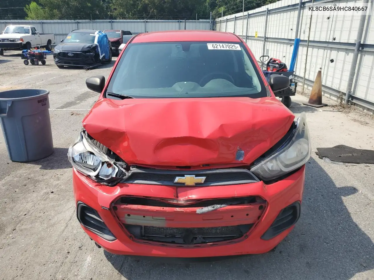 2017 Chevrolet Spark Ls VIN: KL8CB6SA9HC840667 Lot: 62147025