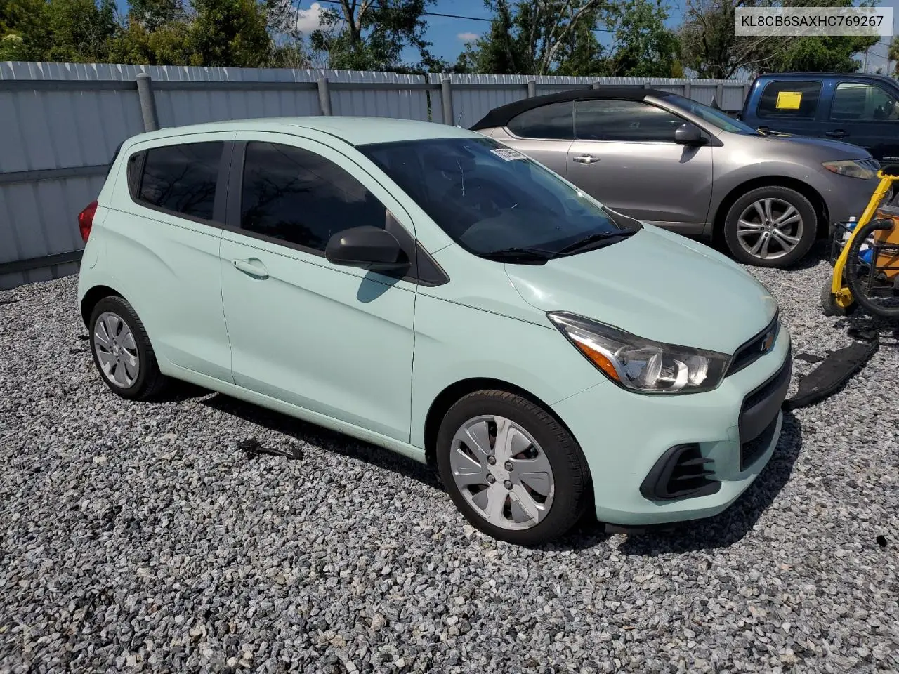 2017 Chevrolet Spark Ls VIN: KL8CB6SAXHC769267 Lot: 62379655