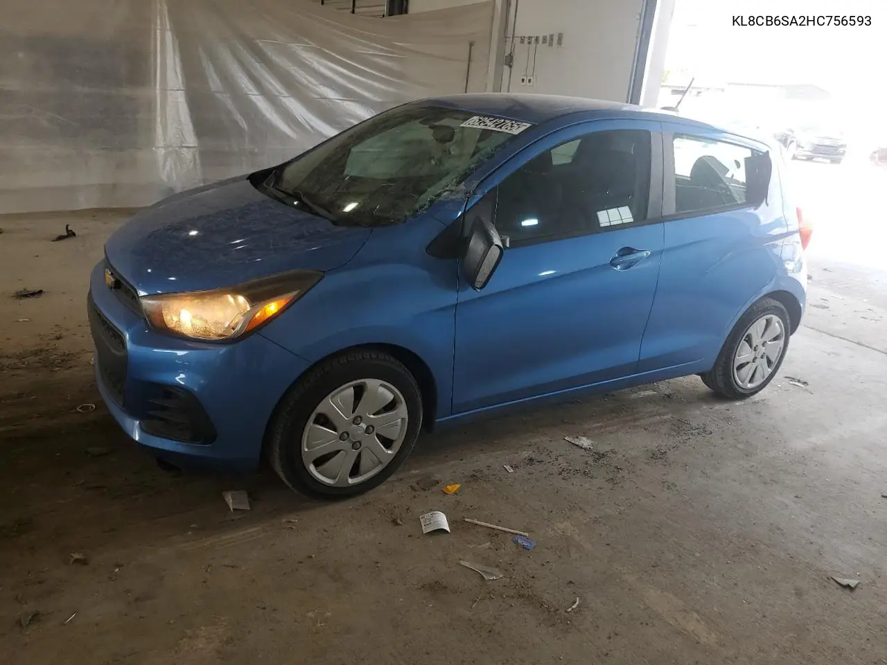 2017 Chevrolet Spark Ls VIN: KL8CB6SA2HC756593 Lot: 62542765